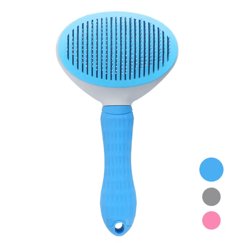 Cat Brush with Release Button - Ponderzen