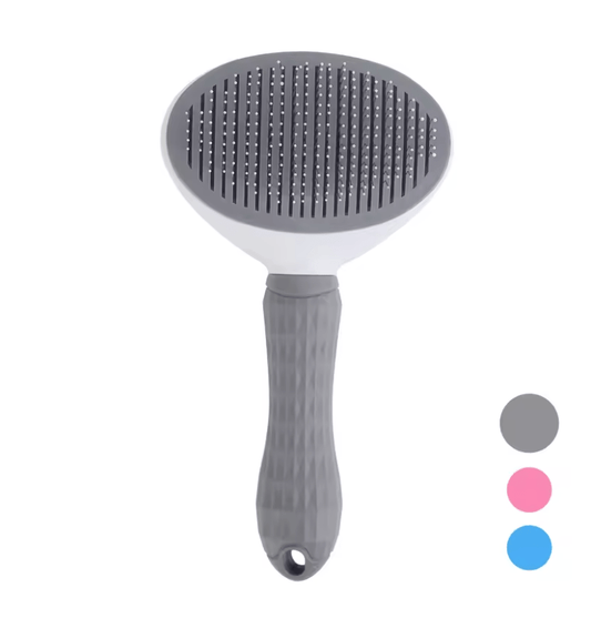 Cat Brush with Release Button - Ponderzen