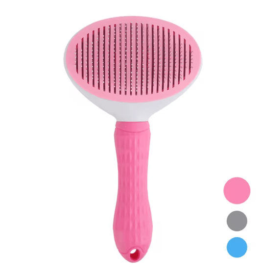 Cat Brush with Release Button - Ponderzen